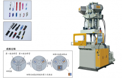 Double or three color turn table injection moulding machine